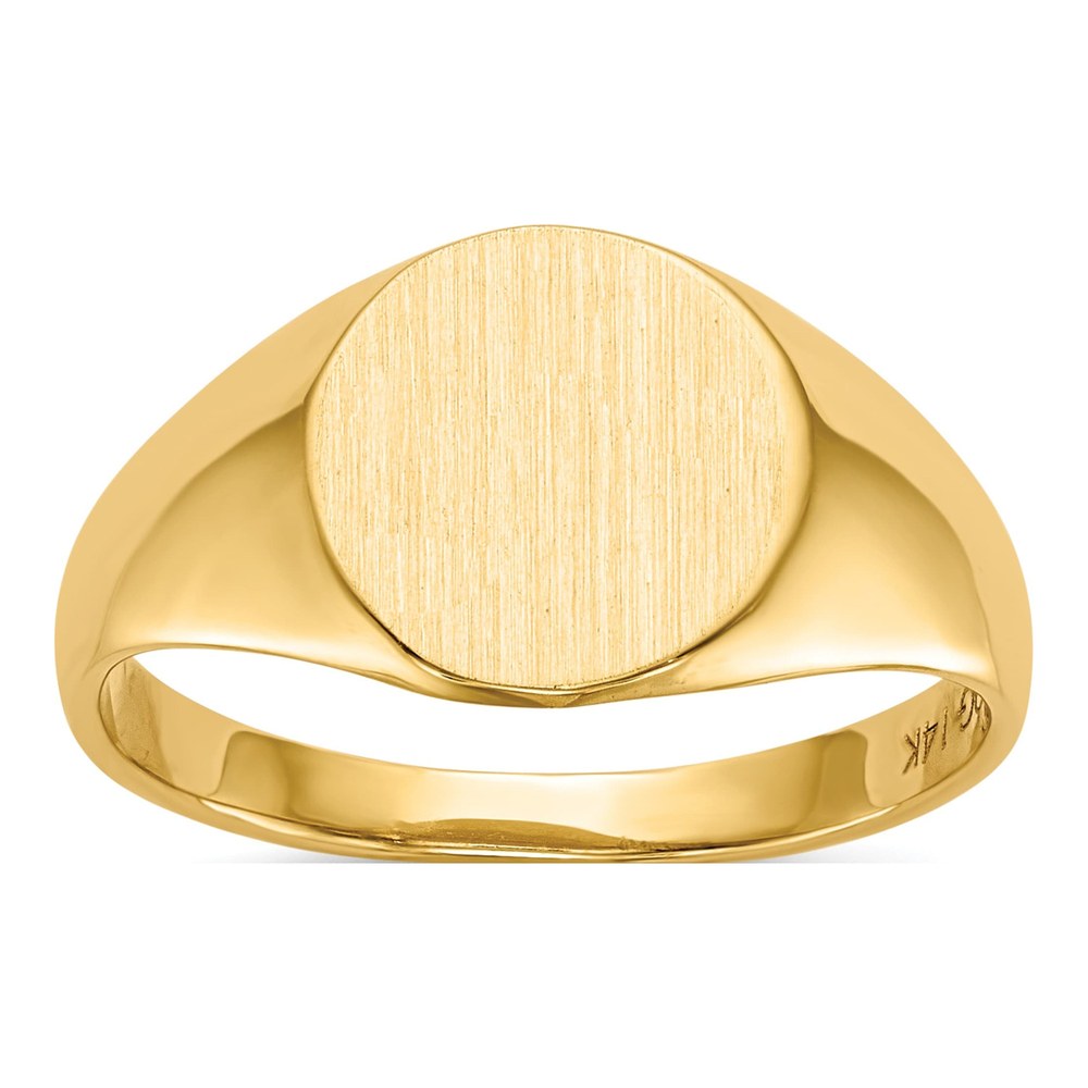 10K Yellow Gold Open Back Signet Ring