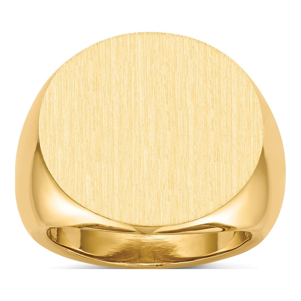 Men's 10K Yellow Gold Open Back Signet Ring