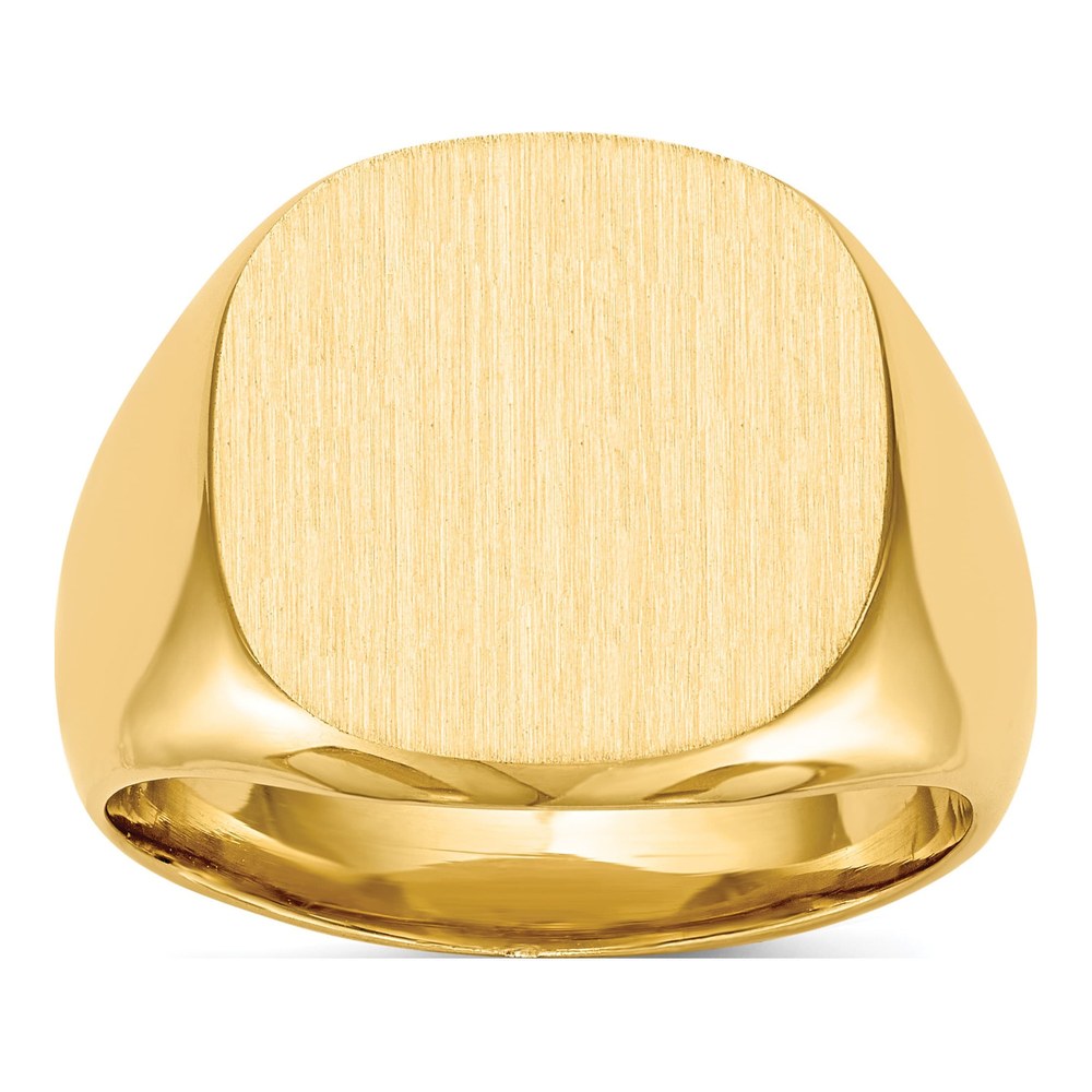 Men's 10K Yellow Gold Closed Back Signet Ring
