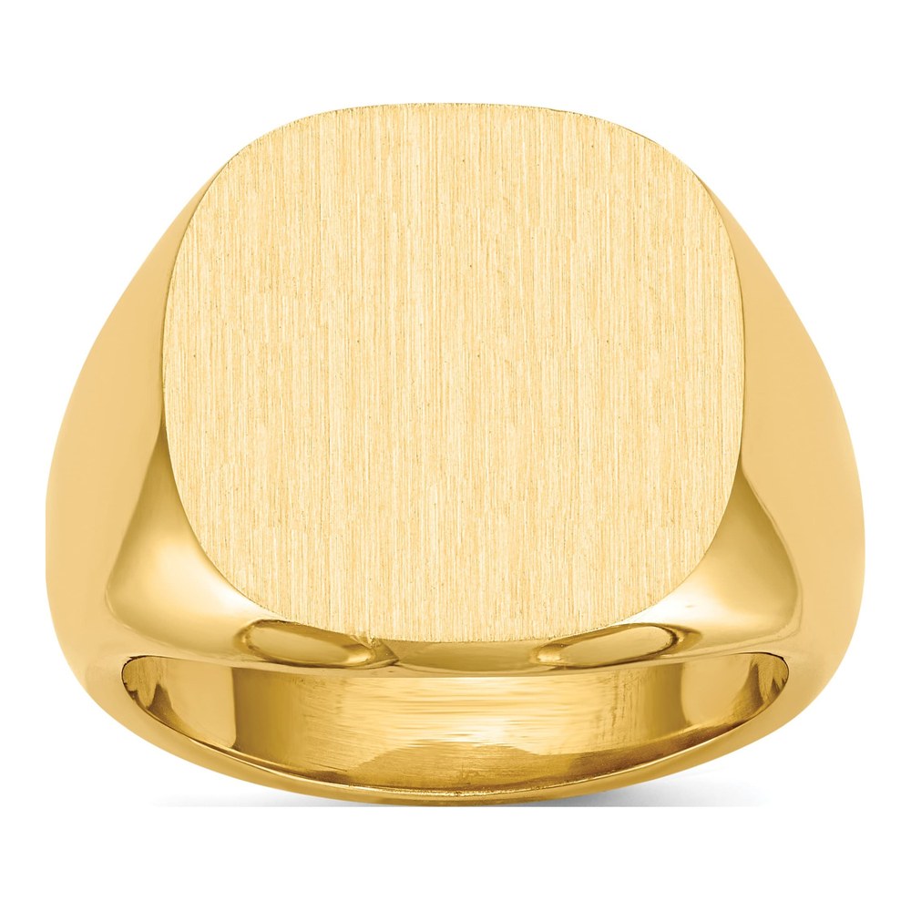 Men's 10K Yellow Gold Closed Back Signet Ring