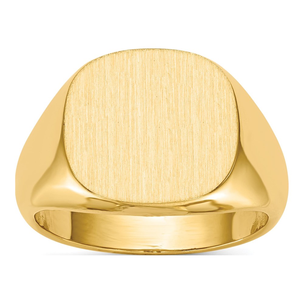 Men's 10K Yellow Gold Open Back Signet Ring