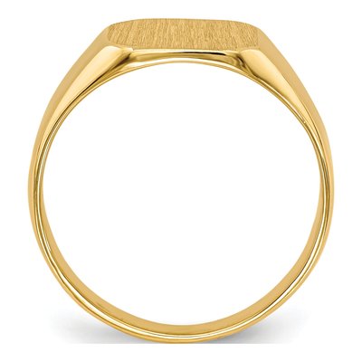 Men's 10K Yellow Gold Closed Back Signet Ring – view 3