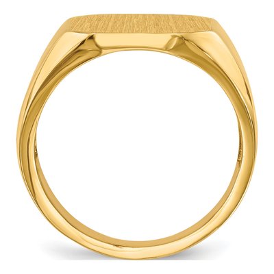 Men's 10K Yellow Gold Signet Ring – view 3
