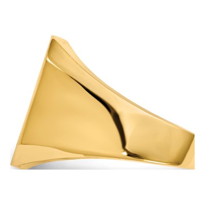 Men's 10K Yellow Gold Signet Ring – view 4