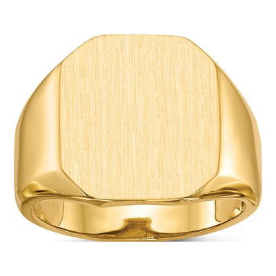 Men's 10K Yellow Gold Signet Ring
