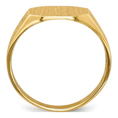 10K Yellow Gold Open Back Signet Ring – view 3