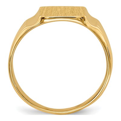 10K Yellow Gold Closed Back Signet Ring – view 3