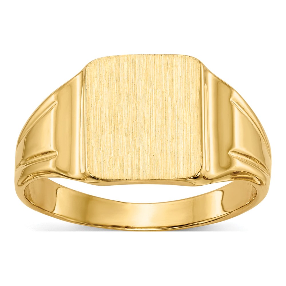 10K Yellow Gold Closed Back Signet Ring