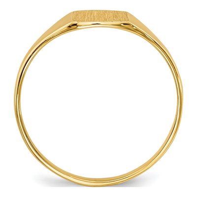 Men's 10K Yellow Gold Square Signet Ring – view 2