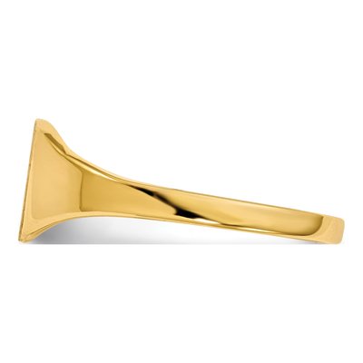 Men's 10K Yellow Gold Square Signet Ring – view 3