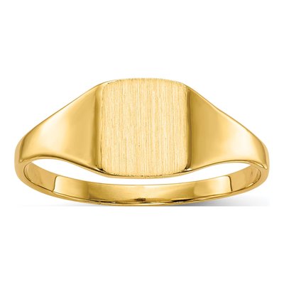 Men's 10K Yellow Gold Square Signet Ring