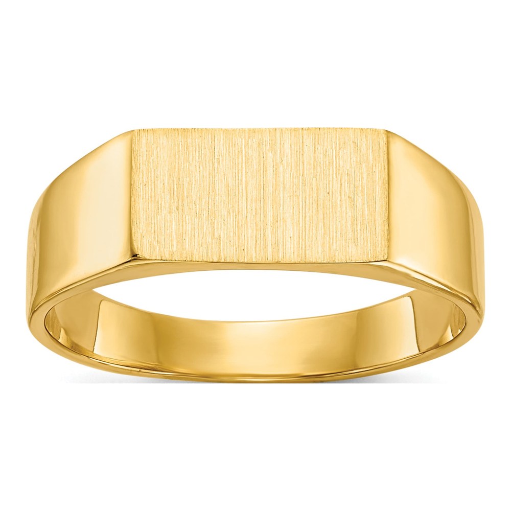 10K Yellow Gold Closed Back Signet Ring