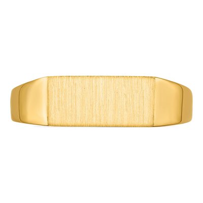 10K Yellow Gold Open Back Signet Ring – view 5