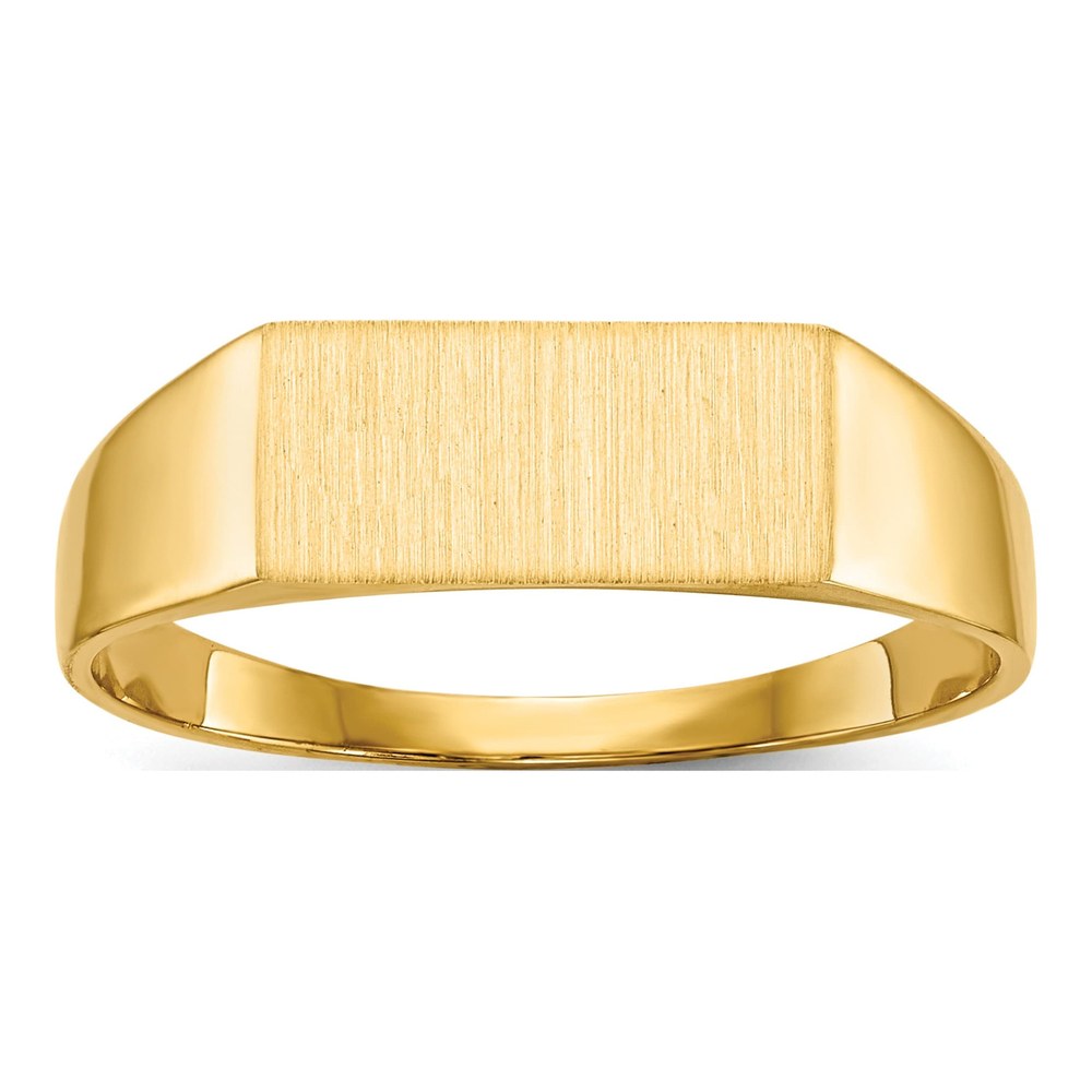 10K Yellow Gold Open Back Signet Ring