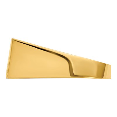 Men's 10K Yellow Gold Open Back Signet Ring – view 4