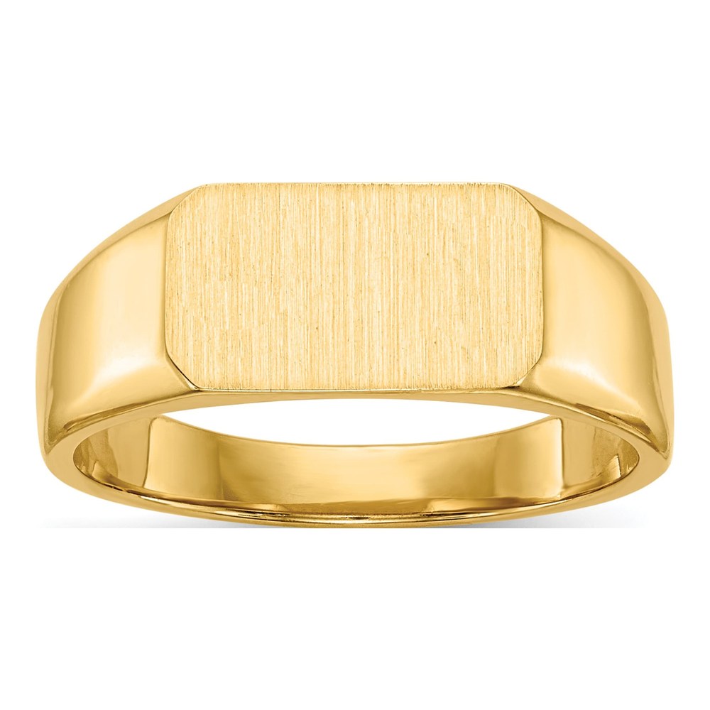 10K Yellow Gold Closed Back Signet Ring