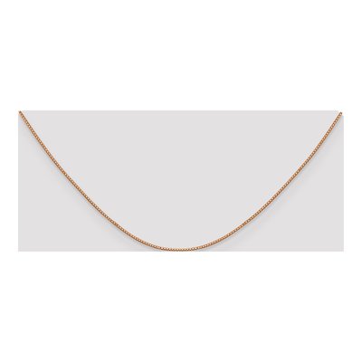 10K Rose Gold 0.9mm Box Chain – view 4