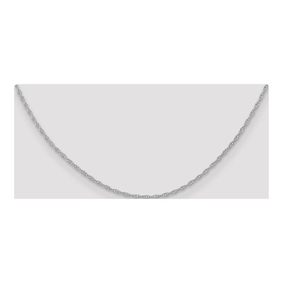 14K White Gold 1.35mm Cable Rope Chain – view 5