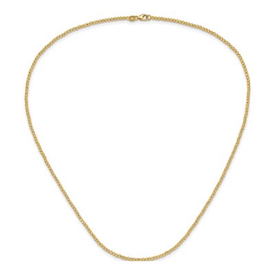 10K Yellow Gold 2mm Beaded Chain – view 3