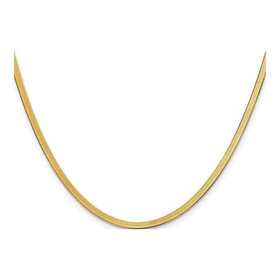 10K Yellow Gold 2.5mm Herringbone Chain – view 2