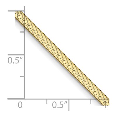 10K Yellow Gold 2.5mm Herringbone Chain – view 5
