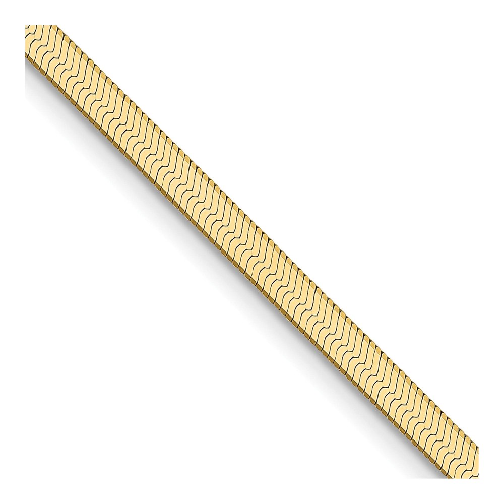 10K Yellow Gold Herringbone Chain, 22in