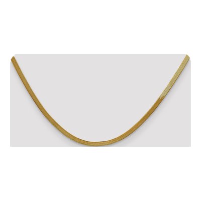 10K Yellow Gold 3mm Herringbone Chain – view 4