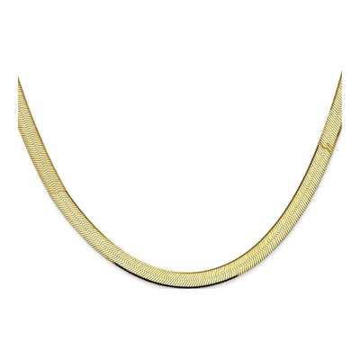 10K Yellow Gold 5.5mm Herringbone Chain – view 2