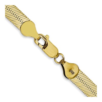 10K Yellow Gold 5.5mm Herringbone Chain – view 3
