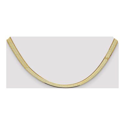 10K Yellow Gold 5.5mm Herringbone Chain – view 4
