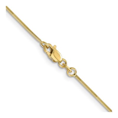 10K Yellow Gold 0.9mm Round Snake Chain – view 3