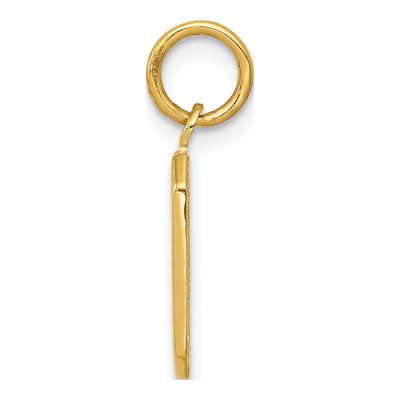 10K Yellow Gold Number 0 Charm – view 3