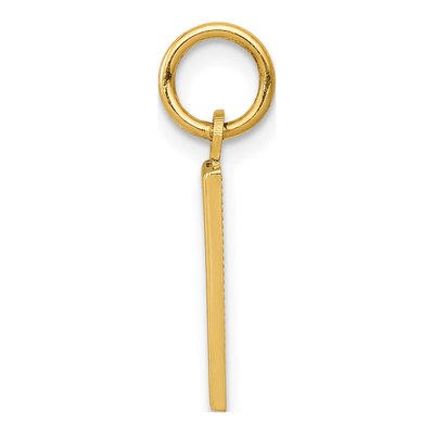 10K Yellow Gold Number 1 Pendant – view 2