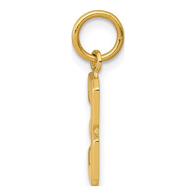 10K Yellow Gold Number 3 Charm – view 3