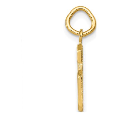 10K Yellow Gold Number 6 Charm – view 3