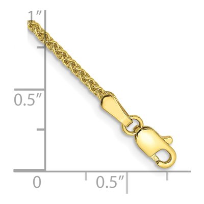 10K Yellow Gold 1.7mm Wheat Chain Bracelet – view 2