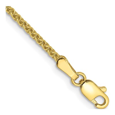 10K Yellow Gold 1.7mm Wheat Chain Bracelet
