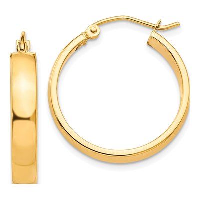 10K Yellow Gold 26mm Hoop Earrings