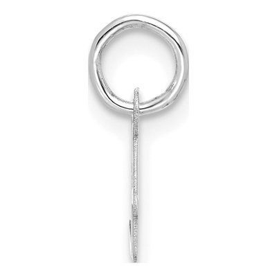10K White Gold Script Initial A Pendant – view 2