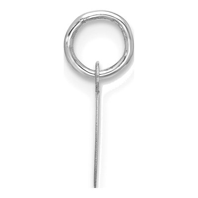 10K White Gold Script Initial C Charm – view 3