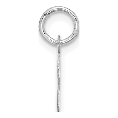 10K White Gold Script Initial T Pendant – view 2