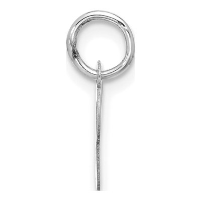 10K White Gold Script Initial U Pendant – view 2