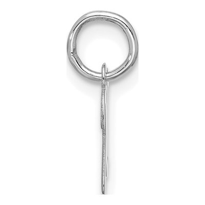 10K White Gold Script Initial X Pendant – view 2