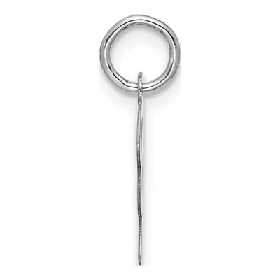 10K White Gold Script Initial Y Pendant – view 2