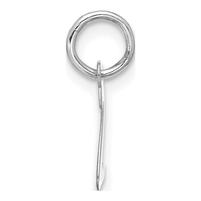 10K White Gold Script Initial Z Pendant – view 2