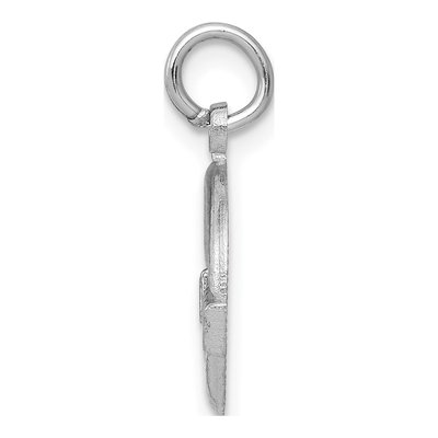 10K White Gold Claddagh Pendant – view 3