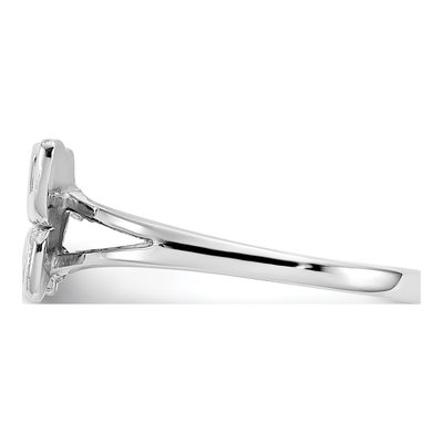 10K White Gold Butterfly Ring – view 5