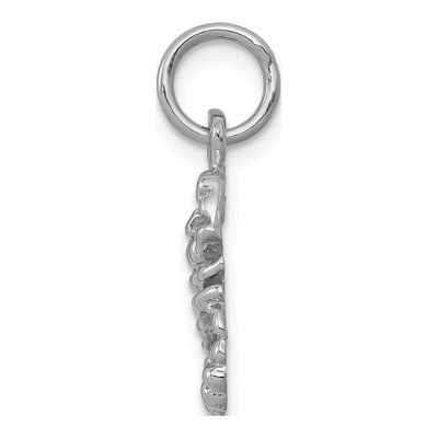 10K White Gold Scorpion Pendant – view 3