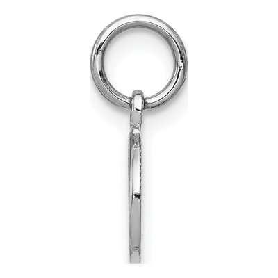 10K White Gold Small Angel Pendant – view 3
