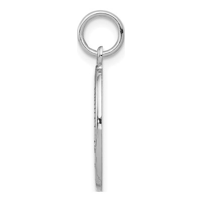 10K White Gold St Christopher Medal Pendant – view 3